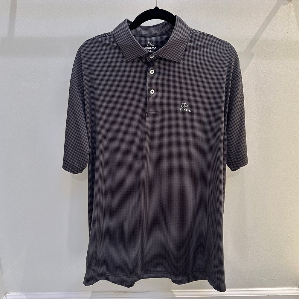 Rhoback Gray Performance Polo Shirt